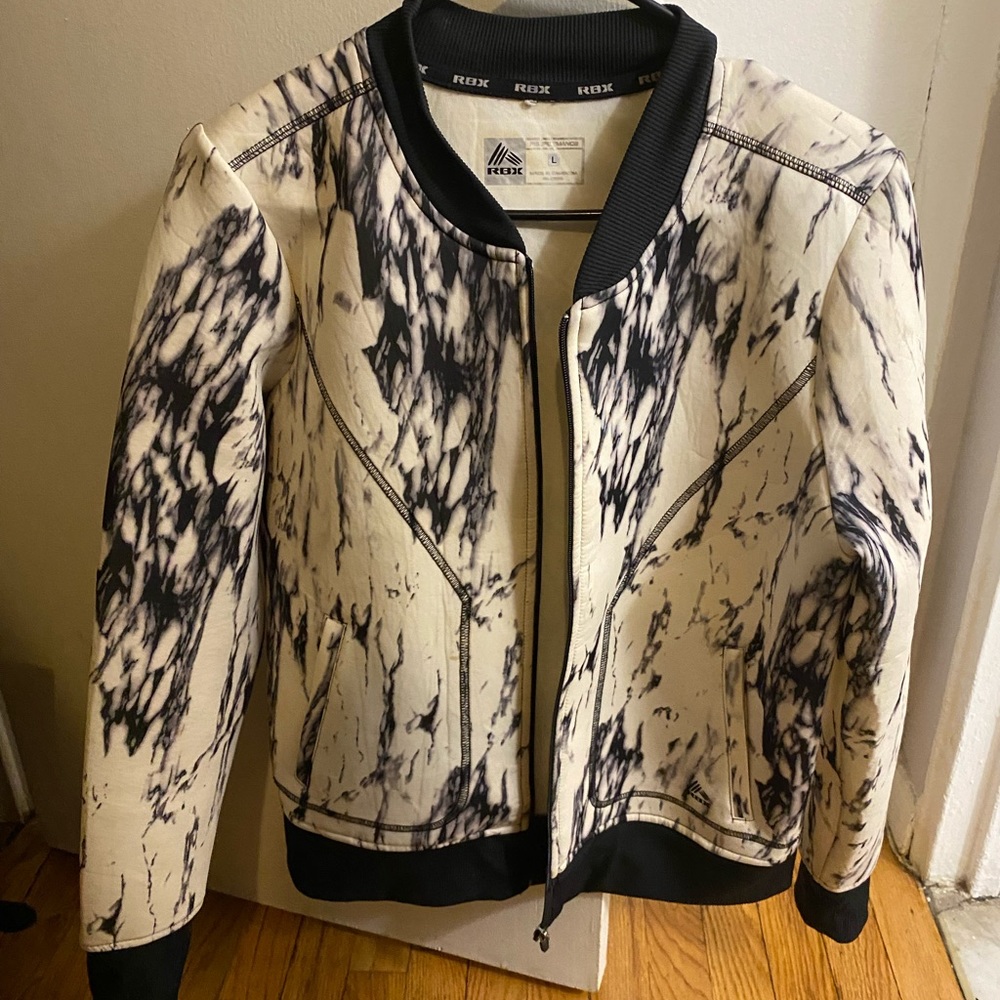 Marble bomber jacket